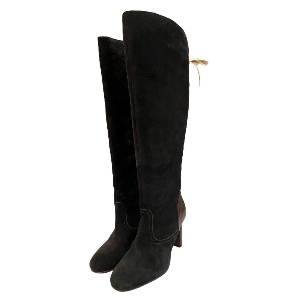 See By Cloe Boots Womens 37 7 Brown Suede Leather Knee High Tall Lara Designer - Picture 4 of 13